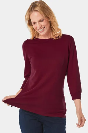 GOLDNER Pull polo - bordeaux - Gr. 40 de