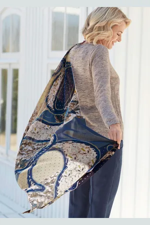 GOLDNER Echarpe - foncé / à motifs - Gr. Taille standard de
