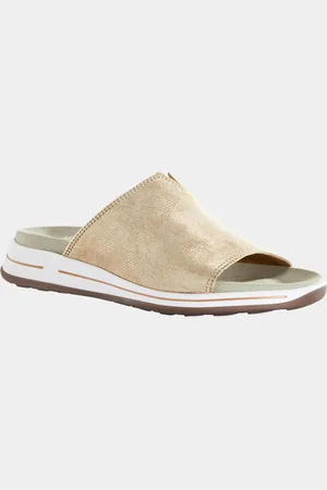 GOLDNER Pantoletten - beige - Gr. 35 de