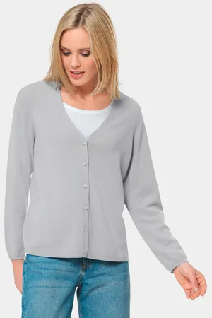 GOLDNER Cardigan col V en cachemire - / mélangé - Gr. 20 de