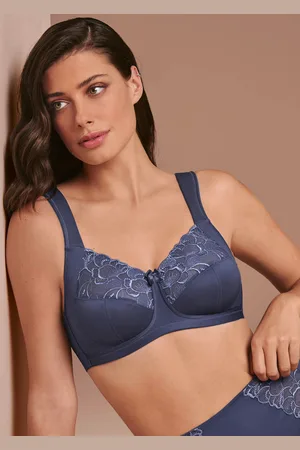 GOLDNER Soutien-gorge sans armature à dentelle - gris - Gr. 120 D de