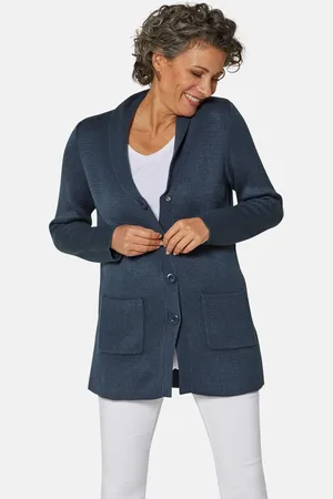 GOLDNER Doux cardigan de longueur avantageuse - - Gr. 20 de