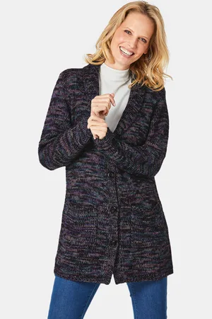 GOLDNER Doux cardigan de longueur avantageuse - - Gr. 21 de