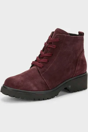 GOLDNER Bottines à lacets - bordeaux - Gr. 36 de