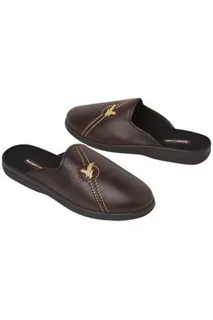 Atlas For Men Chaussons Suédine Doublés Polaire