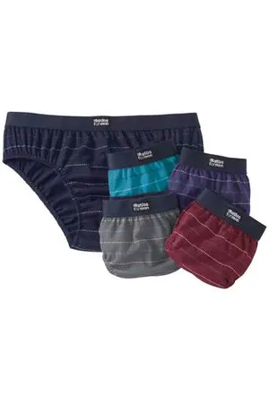 Atlas For Men Lot de 5 Slips Jersey Coton Rayés