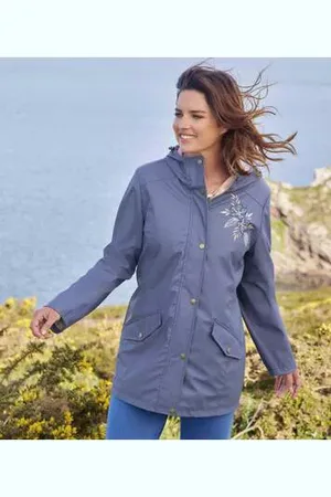 Atlas For Men Parka Coupe-vent Toile Cirée à Capuche