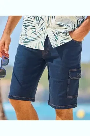 Atlas For Men Bermuda Cargo en Jean Stretch Léger