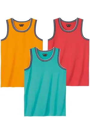 Atlas For Men Lot de 3 Débardeurs Beach