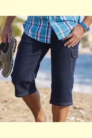 Atlas For Men Pantacourt Cargo Jean Stretch Confort