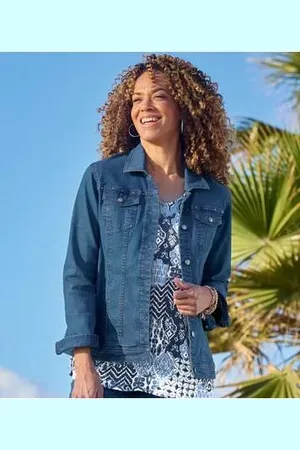 Atlas For Men Veste en Jean Stretch
