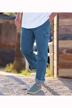 Atlas For Men Pantalon Détente Cargo en Jean :