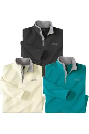Atlas For Men Le Lot de 3 Pulls Micropolaire Mountain