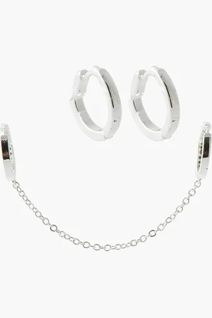 Balaboosté Créoles avec chaine Silver Touch