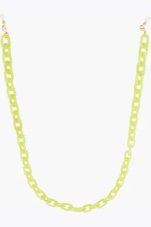 Balaboosté Chaine de lunettes maillons vert fluo