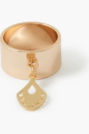 Balaboosté Bague dorée avec pampille