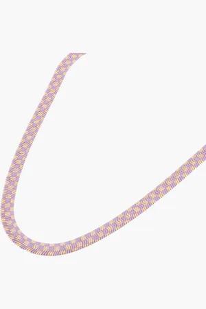 Balaboosté Collier chaine serpent imprimée damier Balagane