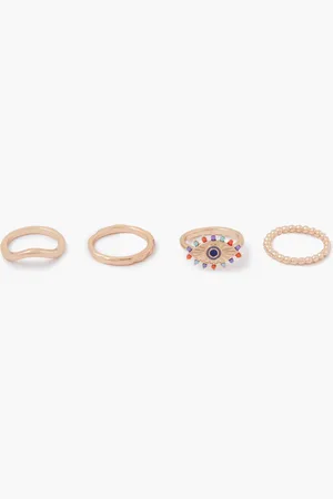 Balaboosté Set de 4 bagues assorties oeil