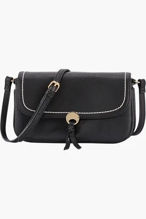 Balaboosté Sac à bandoulière effet grainé - noir