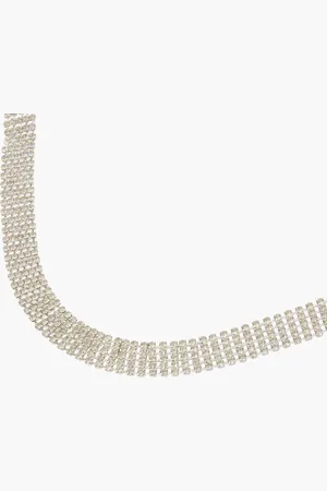 Balaboosté Choker 5 rangs strass argenté - Shiny Party