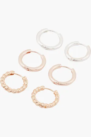 Balaboosté Set de 3 petites créoles assorties