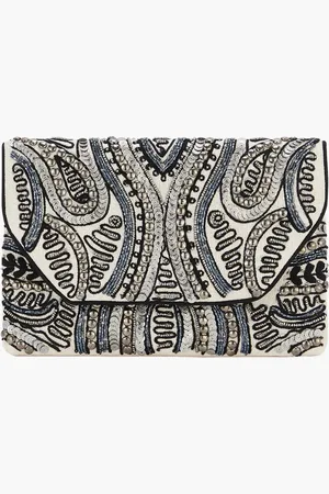 Balaboosté Pochette brodée perles et sequins