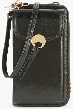 Balaboosté Pochette de voyage à bandoulière effet métallisé