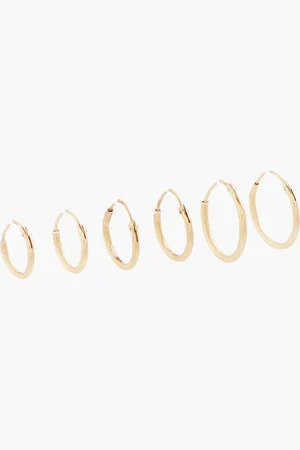 Balaboosté Set de 3 créoles Argent Garanti