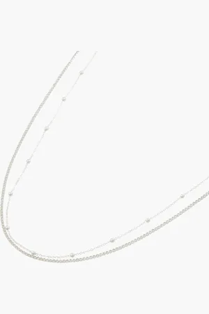 Balaboosté Set de 2 chaines de ventre argentées Noël