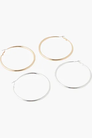 Balaboosté Set de 2 paires de créoles 70mm