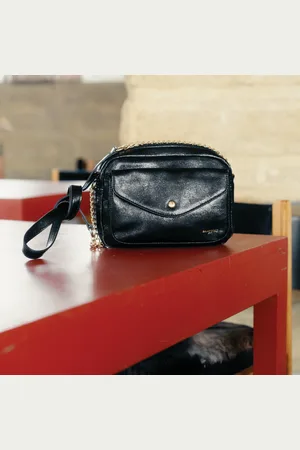 Balaboosté Sac à bandoulière métallisé noir