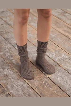 Baserange Chaussettes mi-hautes côtelées