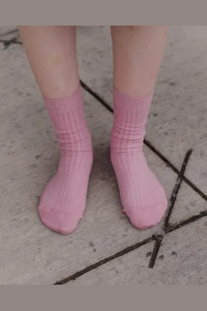Baserange Chaussettes mi-hautes côtelées