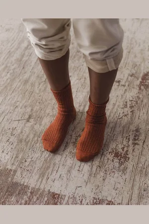 Baserange Chaussettes mi-hautes côtelées