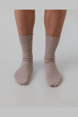 Baserange Chaussettes mi-hautes côtelées