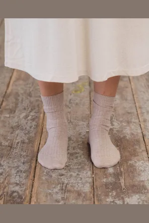 Baserange Chaussettes mi-hautes côtelées