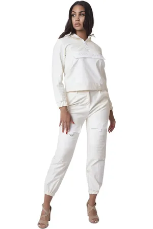 Project X Paris Pantalon matelassage carré simili cuir femme