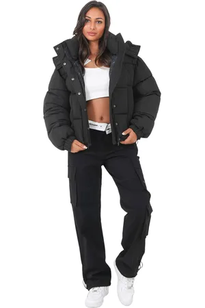 Sixth June Doudoune à capuche courte oversize femme