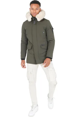 Sixth June Parka à capuche en fourrure déperlante