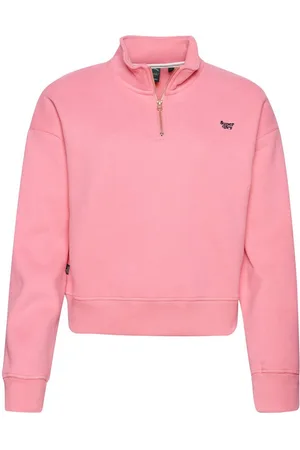 Superdry Sweatshirt à col tunisien et logo brodé femme Vintage