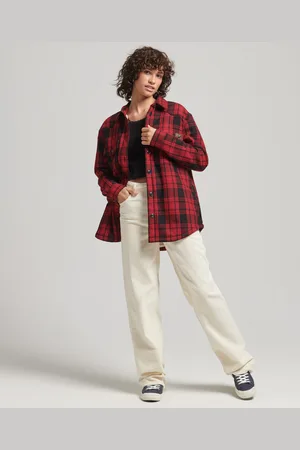 Superdry Surchemise en flanelle et peau lainée femme