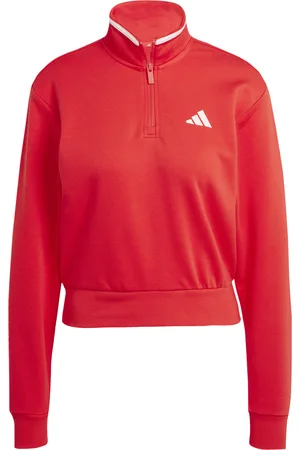 adidas Sweatshirt crop 1/4 zip femme Essentials Color Pop