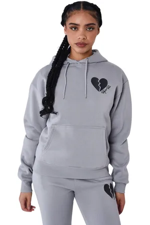 Project X Paris Sweatshirt à capuche cœur brisé femme