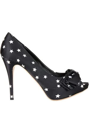Dolce & Gabbana Escarpins étoilés noir/blanc - Talons 12 cm