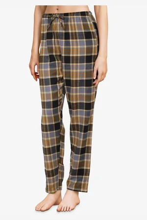 Femilet Pantalon de pyjama Ecossais marron/