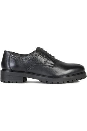 Geox Derbies en Cuir Stéphanie noires