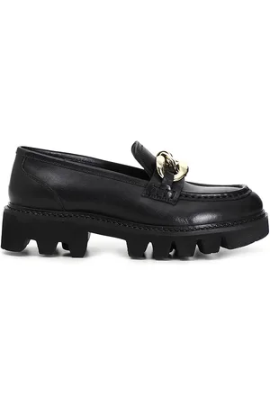 CAFèNOIR Mocassins en Cuir Alta noirs