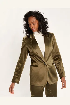 Lauren Vidal Veste de costume en Satin Moon