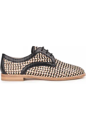 ANAKI Derbies en Cuir Palermo noir/camel