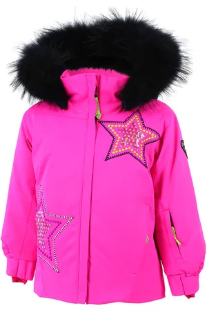 Degre 7 Veste de Ski Etoile col fausse fourrure